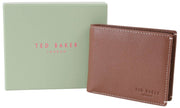 Ted Baker Sidnny Portemonnaie aus genarbtem Leder – Hellbraun