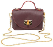 Elie Beaumont Mini Bambou Tasche – Burgunderrot