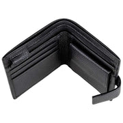Dents Aire Coin Bifold-Geldbörse – Schwarz