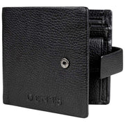 Dents Aire Coin Bifold-Geldbörse – Schwarz