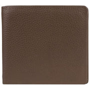 Dents Aire Coin Bifold Portemonnaie – Schokoladenbraun
