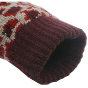 Dents Animal Print Gloves - Plum Purple