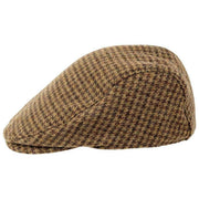 Dents Blashford Tweed Schiebermütze – Kastanienbraun