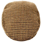 Dents Blashford Tweed Schiebermütze – Kastanienbraun