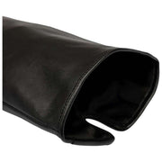 Dents Halblange Lederhandschuhe – Schwarz