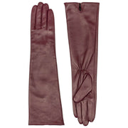 Dents Halblange Lederhandschuhe – Damson Burgundy