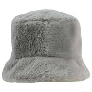 Dents Faux Fur Bucket Hat - Dove Grey