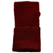 Dents Fingerlose gestrickte Pulswärmer – Burgunderrot