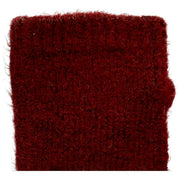 Dents Fingerlose gestrickte Pulswärmer – Burgunderrot