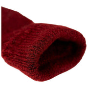 Dents Fingerlose gestrickte Pulswärmer – Burgunderrot
