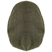 Dents Grafham Fischgräten-Tweed-Schiebermütze – Waldgrün