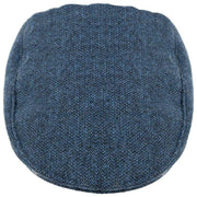Dents Grafham Fischgräten-Tweed-Schiebermütze – Marineblau