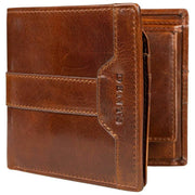 Dents Itchen Coin Bifold Portemonnaie – Cognacbraun