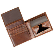 Dents Itchen Coin Bifold Portemonnaie – Cognacbraun