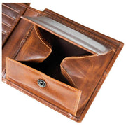 Dents Itchen Coin Bifold Portemonnaie – Cognacbraun