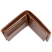 Dents Itchen Coin Bifold Portemonnaie – Cognacbraun