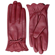 Dents Mosie Touchscreen-Lederhandschuhe – Shiraz Burgundy