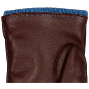 Dents Mottram Heritage Cashmere Lined Leather Gloves - English Tan/Blue