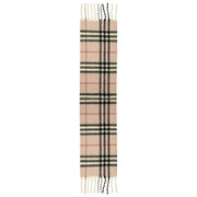 Dents Plaid-Karo-Deckenschal – Hellrosa/Schwarz