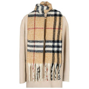 Dents Karierter Deckenschal mit Karomuster – Toffee Beige/Schwarz