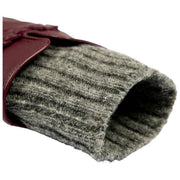 Dents Renee Touchscreen-Lederhandschuhe – Damson Burgundy/Charcoal Grey