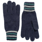Dents Salcombe Rippstrickhandschuhe – Marineblau