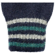 Dents Salcombe Rippstrickhandschuhe – Marineblau