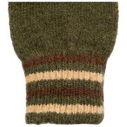 Dents Salcombe Rippstrickhandschuhe – Olivgrün