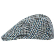 Dents Stanwick Tweed Schiebermütze – Blau