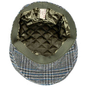 Dents Stanwick Tweed Schiebermütze – Blau