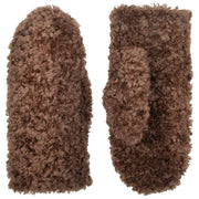 Dents Fäustlinge aus Teddyfleece – Schokoladenbraun