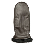 Dents Teresa Three-Point Leather Mittens - Mocca Brown