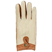 Dents Die Suited Racer Hatcher Leder-Fahrhandschuhe – Cognac Tan