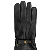 Dents Whitchurch Hirschlederhandschuhe – Schwarz
