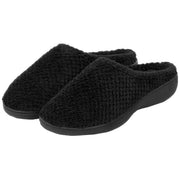 isotoner-popcorn-terry-mule-slippers---black-34523344