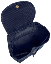 Hindbag Eliot Rucksack – Samt Marineblau