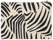 Hindbag Ema Medium Reißverschlusstasche – Zebra Creme