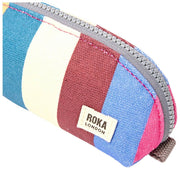 Roka Tate Kleine Baumwoll-Canvas-Tasche – Breiter, mehrfarbiger Streifen