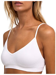 Falke Tägliches nahtloses Bustier-Bralette – Weiß