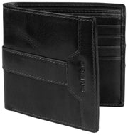 Dents Itchen Bifold-Geldbörse – Schwarz