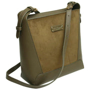Alice-Wheeler-London-Kensington-Umhängetasche---Olive-Wildleder-35944509