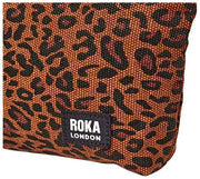 Roka Maida Vale Kleine Baumwoll-Canvas-Tasche – Mini Leopard Brown