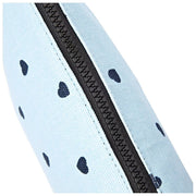 Roka Maida Vale Mittelgroßer Baumwoll-Canvas-Beutel – Herzdruck blau