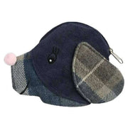 Earth Squared Tweed Novelty Dog Purse - Humbie Navy