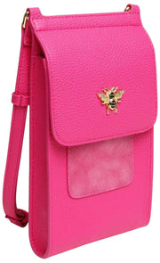 Alice Wheeler London Mini Bloomsbury Umhängetasche – Hot Pink