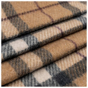 Dents Karierter Schal mit Quasten – Beige