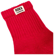 Roka Windsor Solid Crew Socken – Scharlachrot