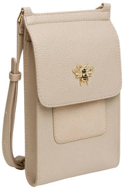 Alice Wheeler London Mini Bloomsbury Umhängetasche – Steinbeige