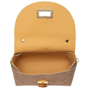 Elie Beaumont Wildleder Mini Bambou Tasche – Nerzbeige