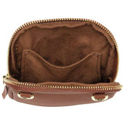 Elie Beaumont Wildleder-Handytasche – Hellbraun